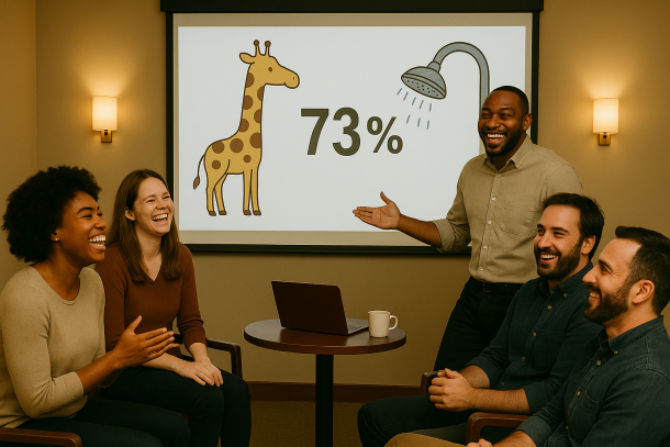 PowerPoint-Karaoke mit KAPOPO: Das perfekte After-Work-Teambuilding