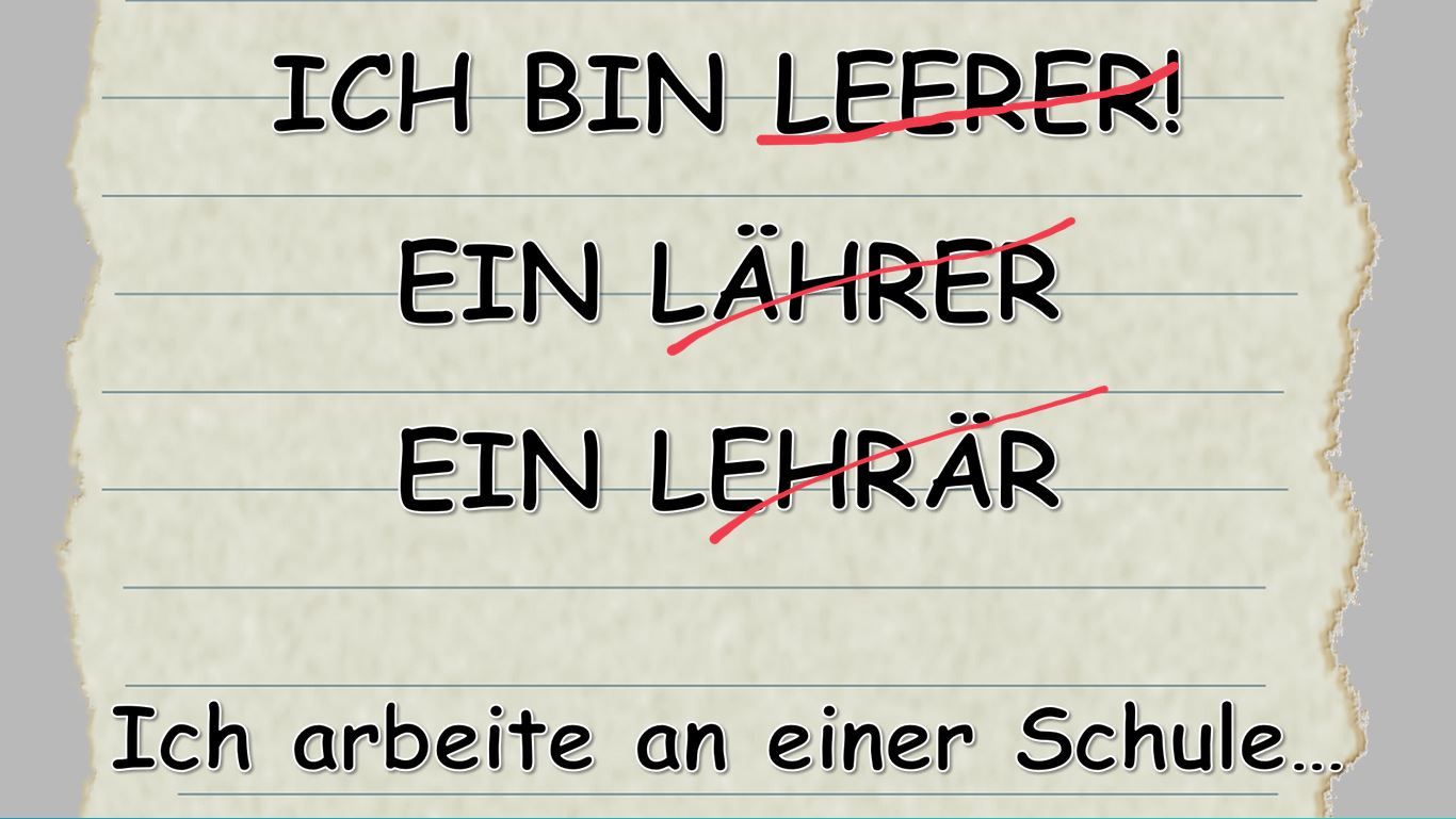 Präsentation - Rechtschreibfehler