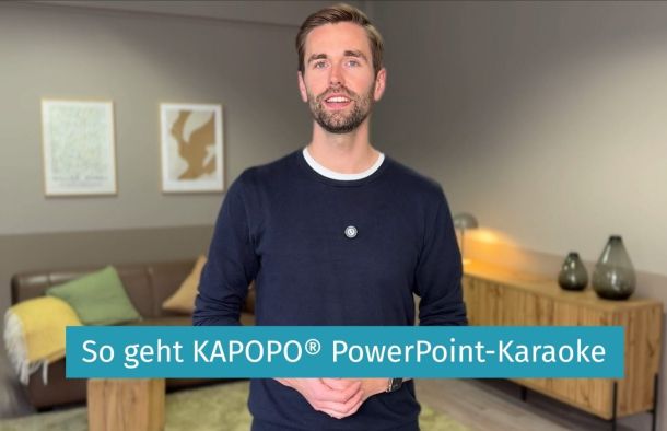 Neu bei KAPOPO: Der digitale Spielleiter erklärt PowerPoint-Karaoke