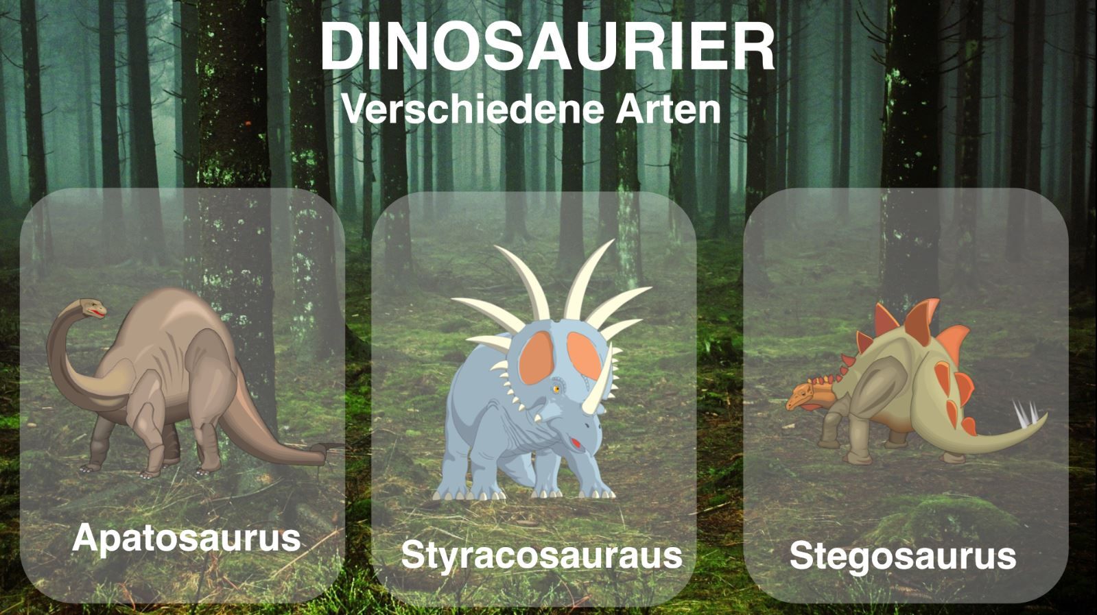 Präsentation - Dinosaurier