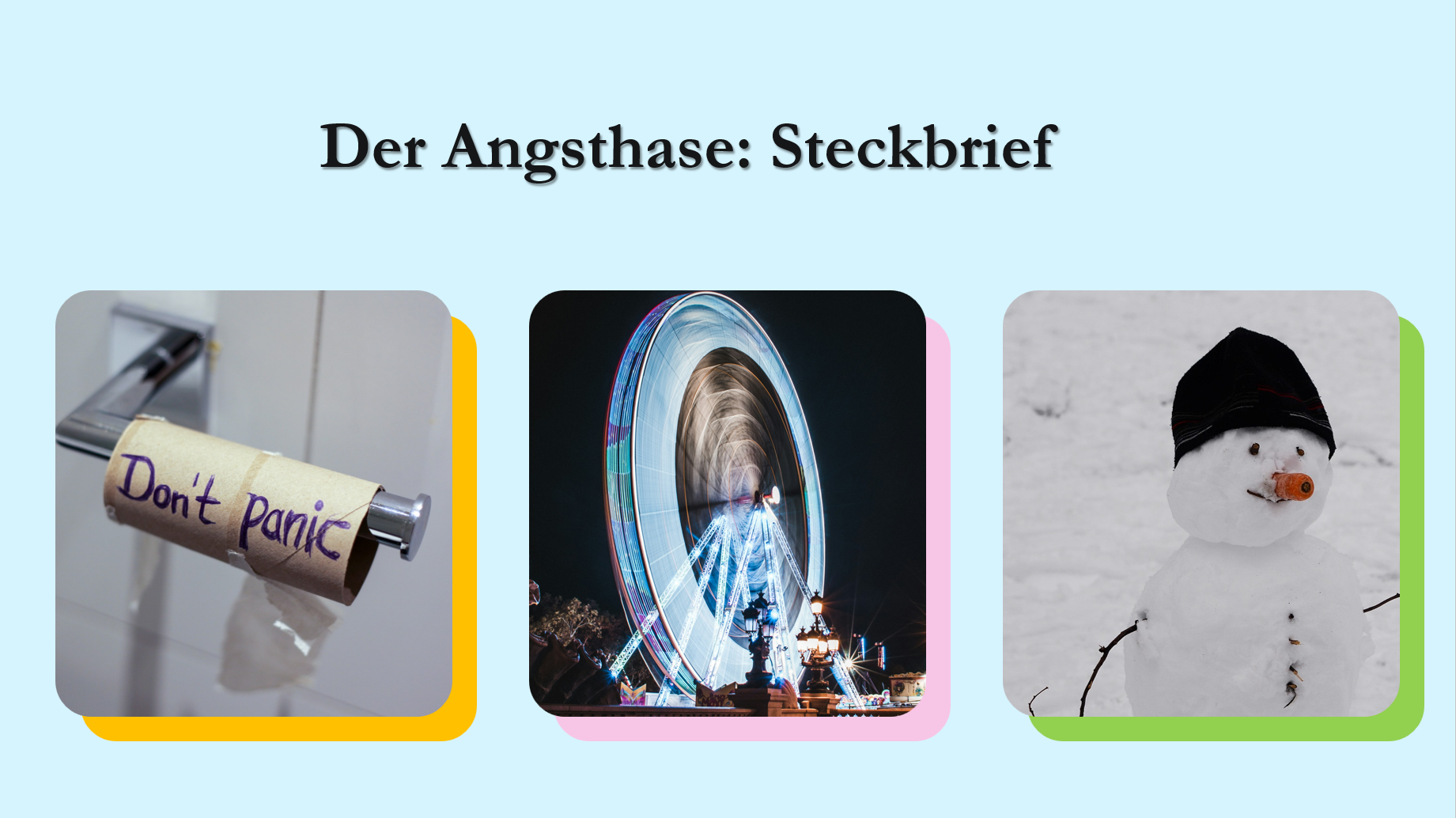 Präsentation - Tierische Charaktere