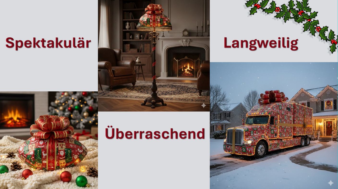 Präsentation - Geschenke verpacken