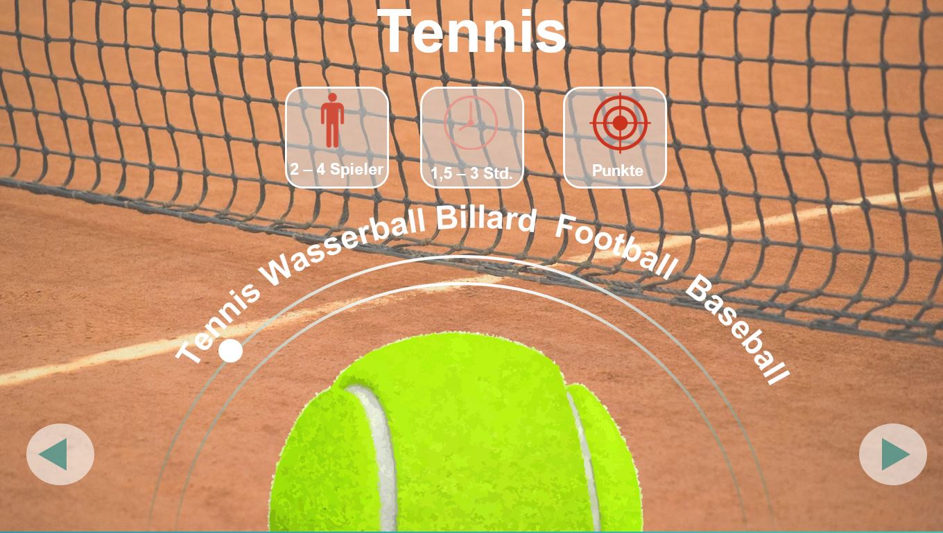 Präsentation - Sportarten